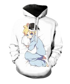 Naruto – Boruto Hugging Pillow 3D Printed Hoodie