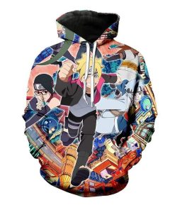Naruto – Boruto Running All Over Print Hoodie and Zip