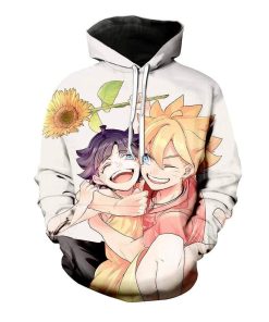 Naruto – Himawari With Boruto 3D Printed Hoodie