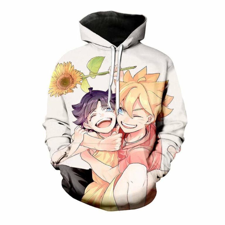 Naruto – Himawari With Boruto 3D Printed Hoodie