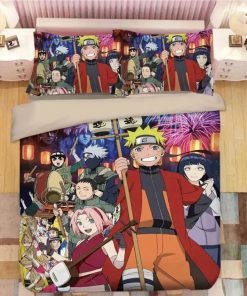 Naruto Sasuka Shinobi Bedding Custom Anime Bed Set