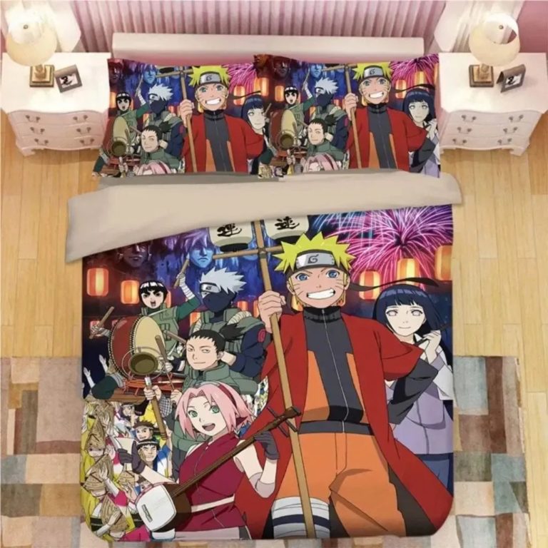 Naruto Sasuka Shinobi Bedding Custom Anime Bed Set