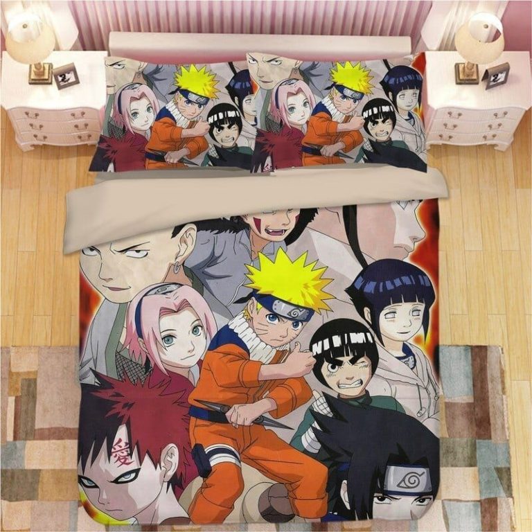 Naruto Uzumaki Bedding Custom Anime Bed Set