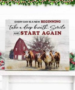 New Beginning Cow Canvas & Poster