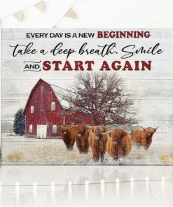 New Beginning Highland Cattle Canvas & Poster