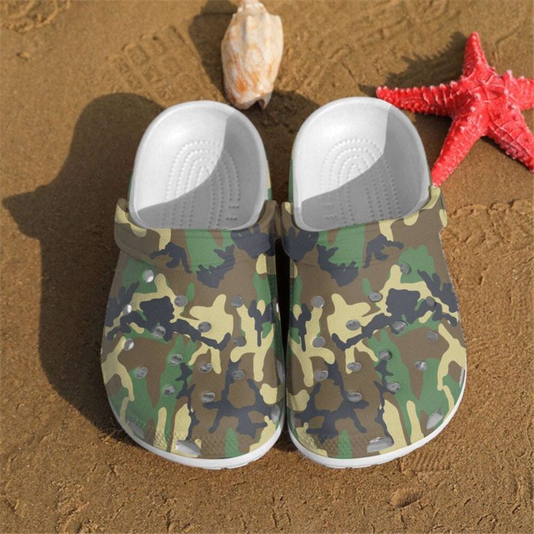 New Camo - Crocs Shoes - RobinPlaceFabrics