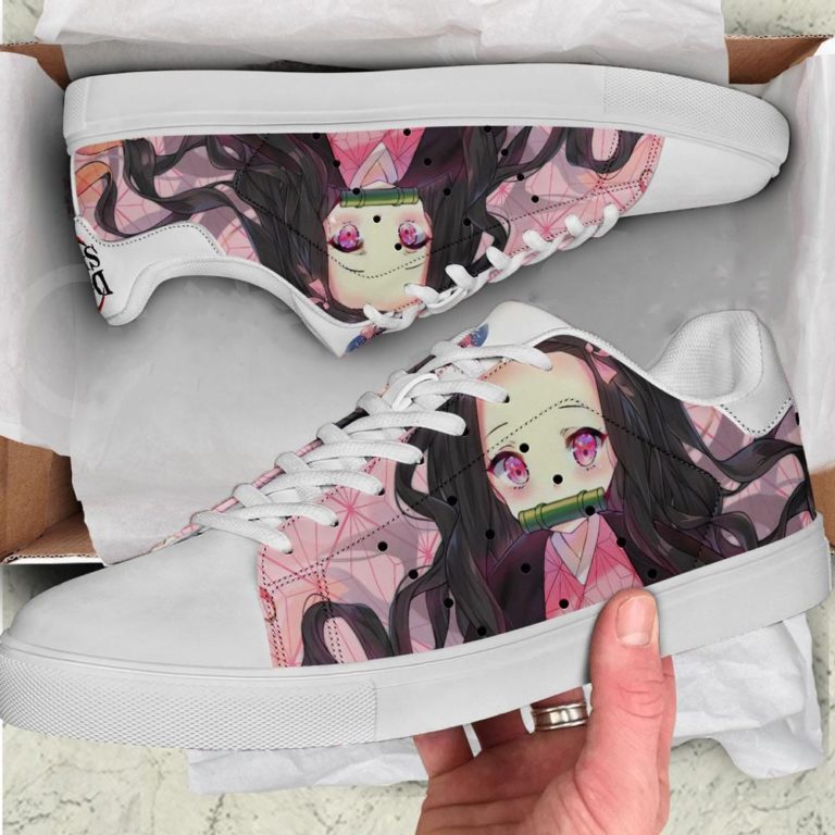 Nezuko Kamado Skate Low top Leather Stan Smith Sneaker, Casual Shoes