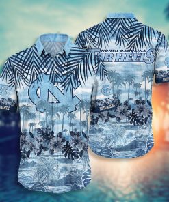 North Carolina Tar Heels Button Down Hawaiian Shirt