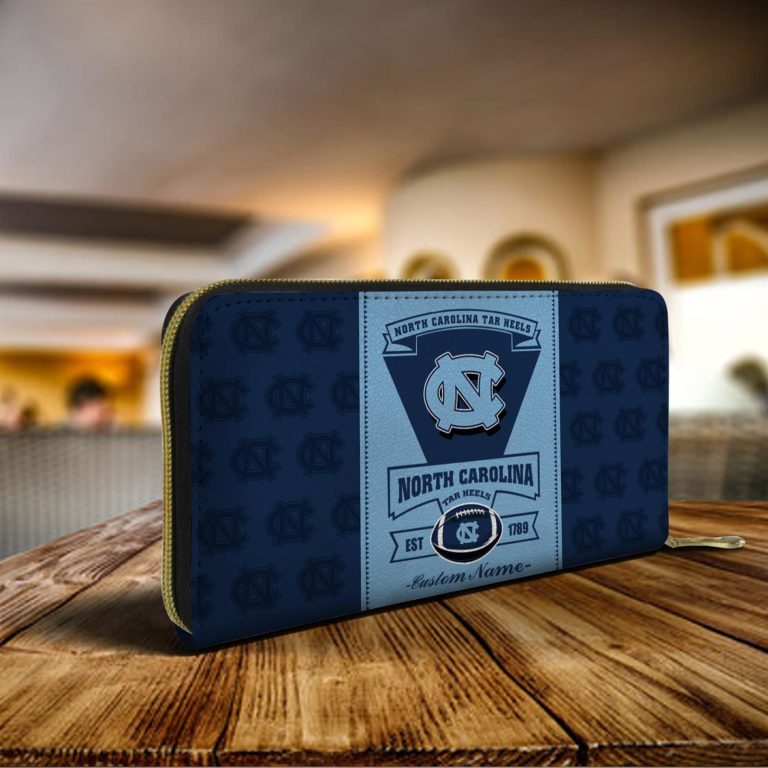 North Carolina Tar Heels Custom Name Zippy Long Wallets