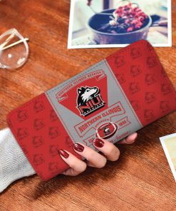 Northern Illinois Huskies Custom Name Zippy Long Wallets