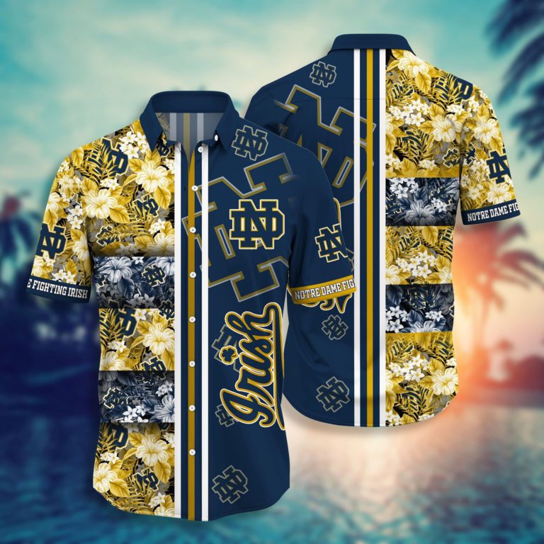 Notre Dame Fighting Irish Hawaiian Aloha Shirts NCAA