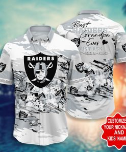 Oakland Raiders – Custom Name Hawaiian Aloha Shirt Oakland Raiders – Custom Name Hawaiian Aloha Shirt