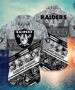 Oakland Raiders NFL Hawaiian Aloha Shirts NFL