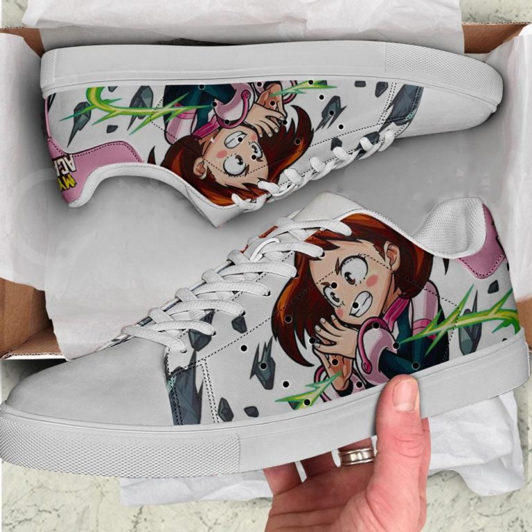 Ochako Uraraka My Hero Academia Low top Leather Stan Smith Shoes, Custom Sneaker
