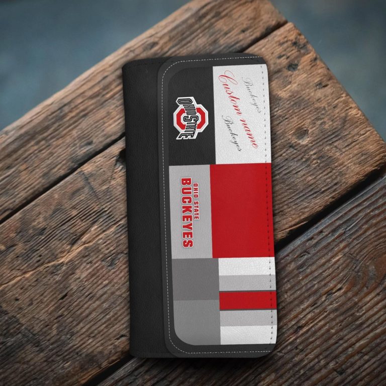 Ohio State Buckeyes Custom Name Zippy Long Wallets