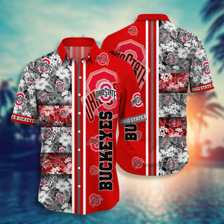 Ohio State Buckeyes Hawaiian Aloha Shirts NCAA