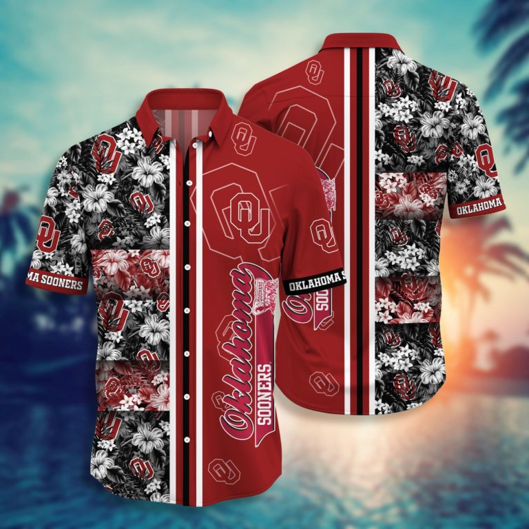 Oklahoma Sooners Hawaiian Aloha Shirts NCAA