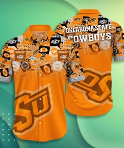 Oklahoma State Cowboys Casual Short Sleeve Hawaiian Shirt