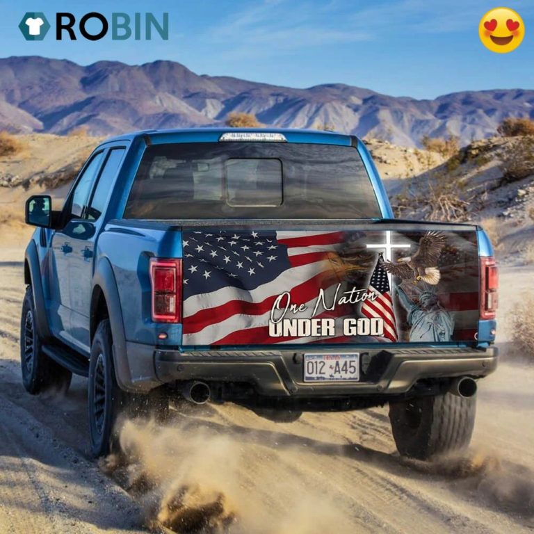 One Nation Under God America Truck Tailgate Decal Sticker Wrap
