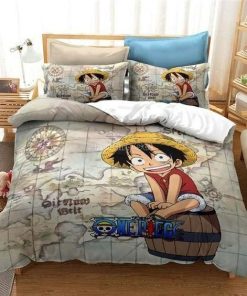 One Piece Bed Set Luffy Anime Bedding One Piece Bed Set Luffy Anime Bedding