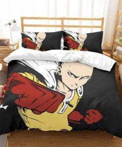 One Punch Man Bed Set New Version Saitaman Anime Bedding