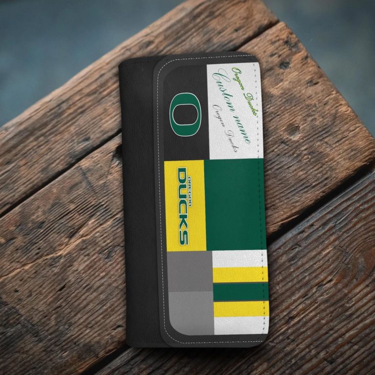 Oregon Ducks Custom Name Zip Around Wallets