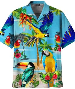 Parrot Summer Vacation Hawaiian Shirt