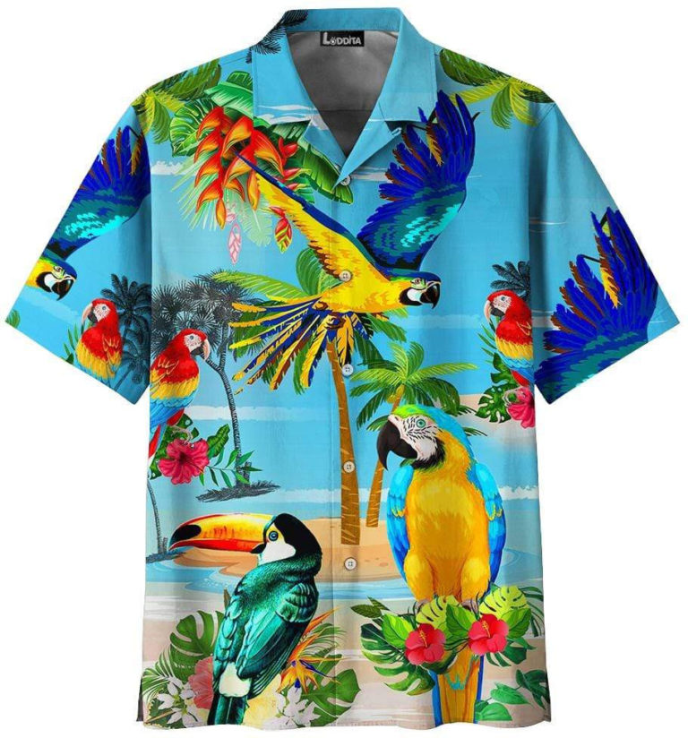 Parrot Summer Vacation Hawaiian Shirt