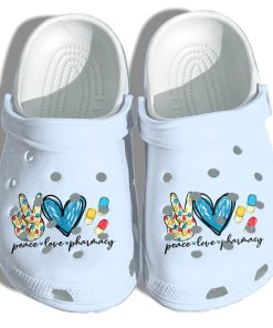 Peace Love Healthcare Crocs Shoes