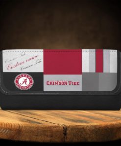 Personalized Name Alabama Crimson Tide Classic Zip Wallet