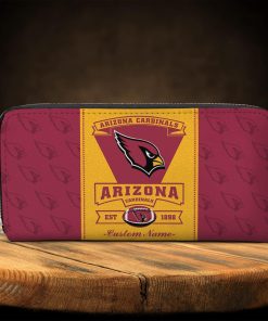 Personalized Name Arizona Cardinals Zippy Long Wallets Personalized Name Arizona Cardinals Zippy Long Wallets