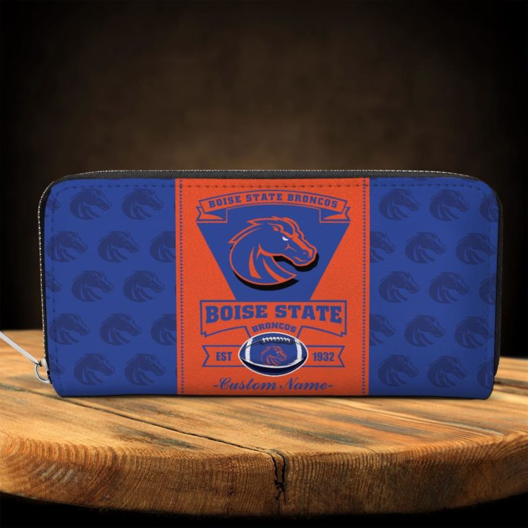 Personalized Name Boise State Broncos Zippy Long Wallets