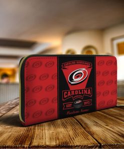 Personalized Name Carolina Hurricanes Zippy Long Wallets