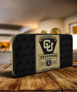 Personalized Name Colorado Buffaloes Classic Zip Wallet