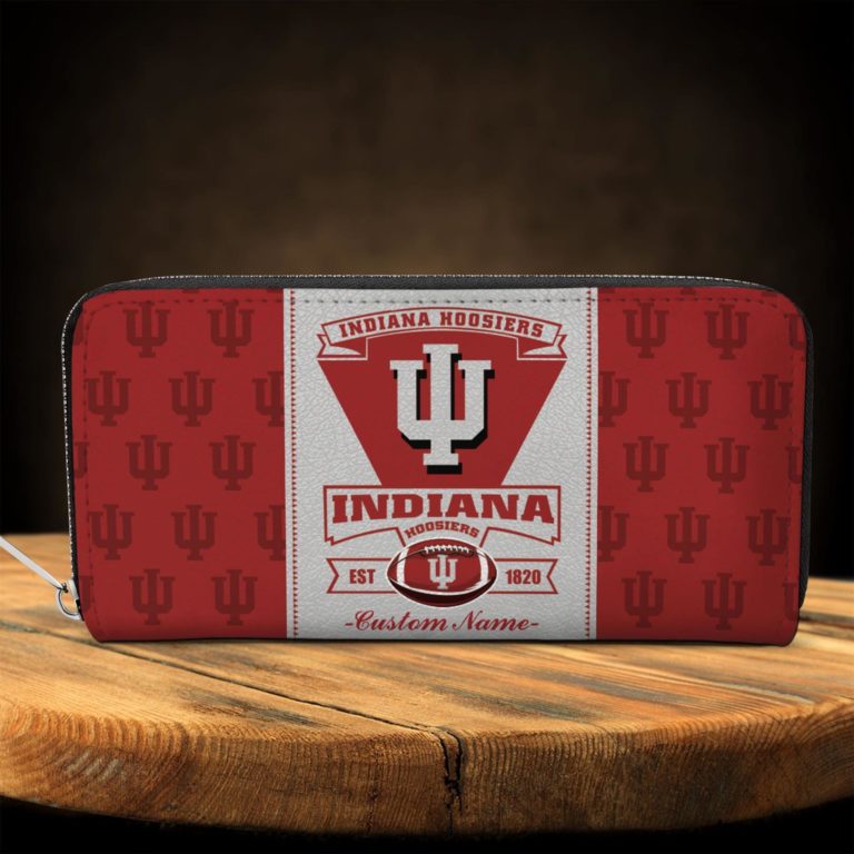 Personalized Name Indiana Hoosiers Zippy Long Wallets