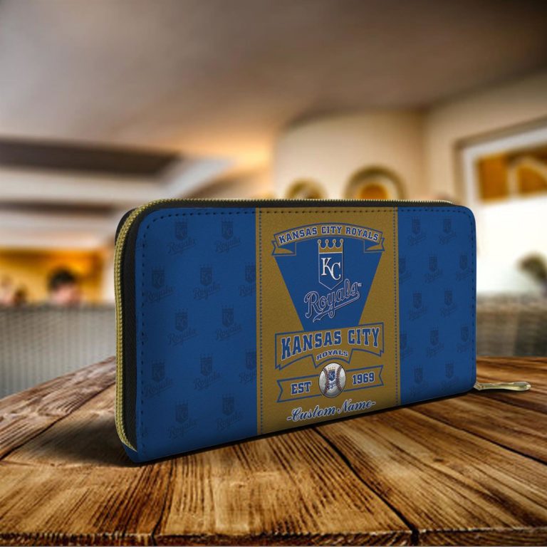 Personalized Name Kansas City Royals Zippy Long Wallets