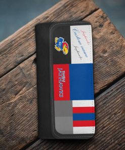 Personalized Name Kansas Jayhawks Zippy Long Wallets