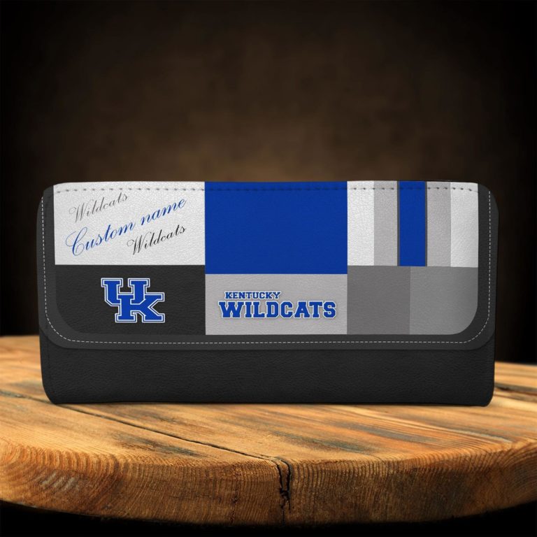 Personalized Name Kentucky Wildcats Zippy Long Wallets