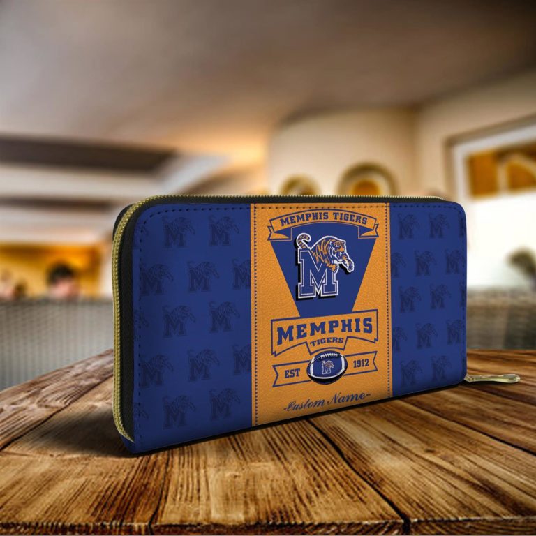 Personalized Name Memphis Tigers Zippy Long Wallets