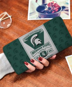 Personalized Name Michigan State Spartans Zippy Long Wallets