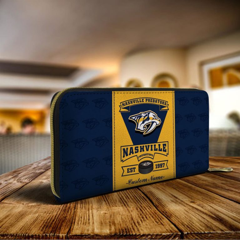 Personalized Name Nashville Predators Zippy Long Wallets