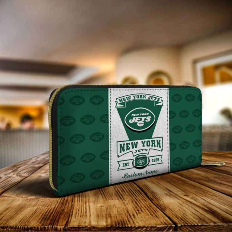Personalized Name New York Jets Zippy Long Wallets