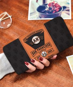Personalized Name San Francisco Giants Classic Zip Wallet