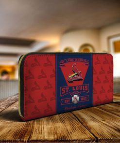 Personalized Name St Louis Cardinals Classic Zip Wallet