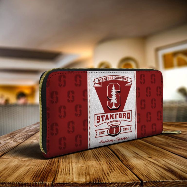 Personalized Name Stanford Cardinal Zip Around