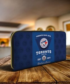Personalized Name Toronto Blue Jays Zippy Long Wallets