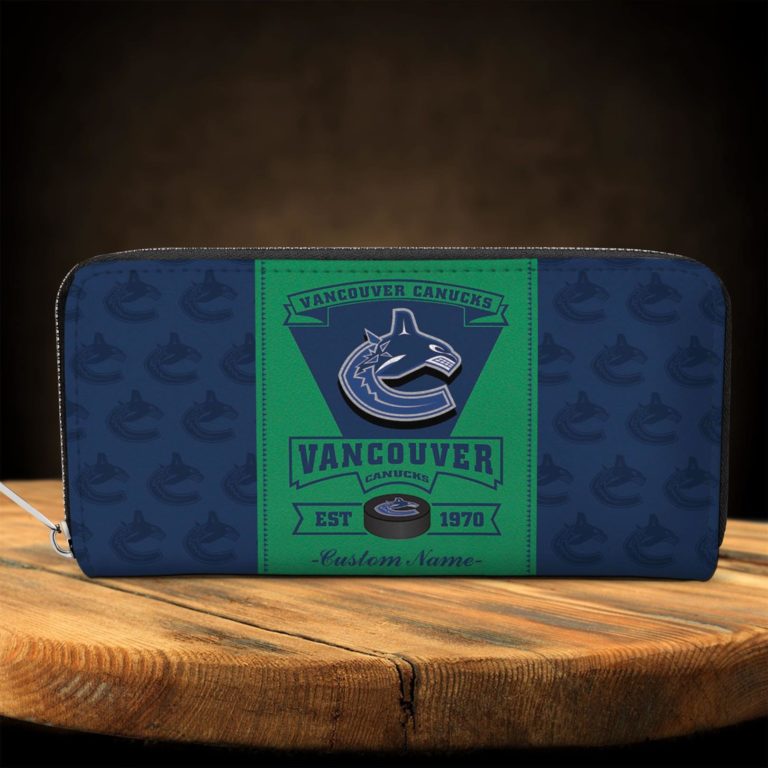 Personalized Name Vancouver Canucks Zip Around
