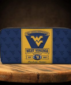 Personalized Name West Virginia Mountaineers Zip Around Wallets Personalized Name West Virginia Mountaineers Zip Around Wallets