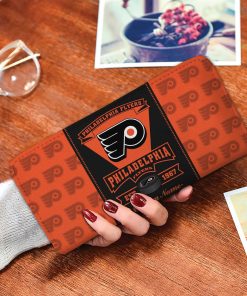 Philadelphia Flyers Custom Name Zip Around Wallets