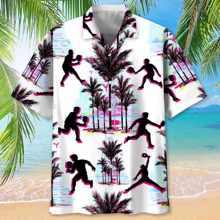 Pickleball Abstract Background Hawaiian Shirt